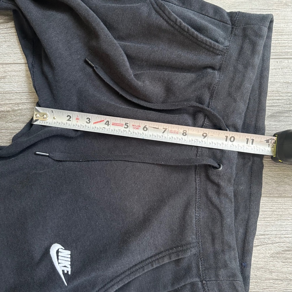 Y2K Nike Black Sweatpants womens Small baggy flare drawstring - Picture 5 of 6